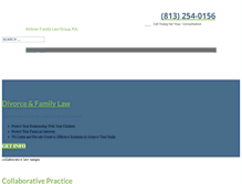 Tablet Screenshot of kirknerfamilylaw.com